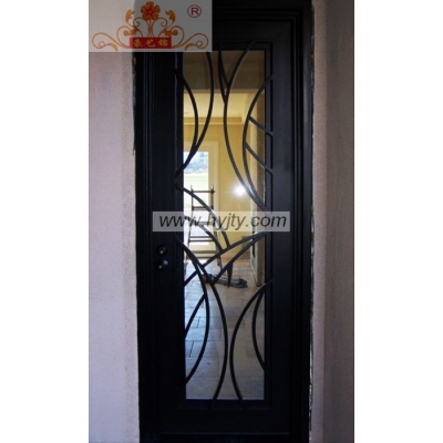 Wrought iron entrance doors