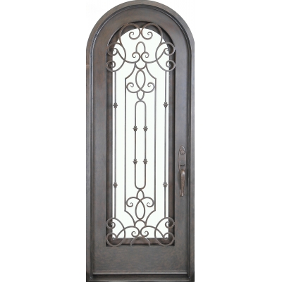 Wrought iron entrance doors