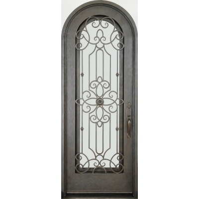 Wrought iron entrance doors