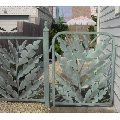 Small wrought iron courtyard gates