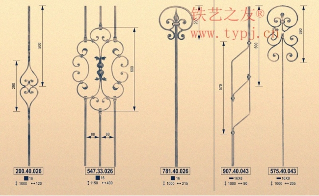 鐵藝欄桿配件