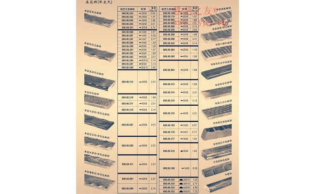 壓花材料